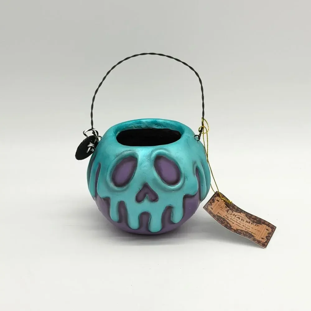 Bethany Lowe LeeAnn Kress Small Purple Turquoise Blue Poison Apple Bucket NEW